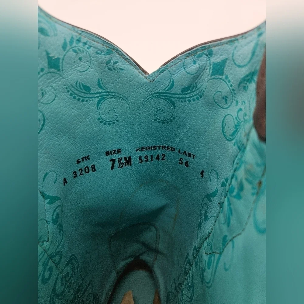 NIB CORRAL Women's 7.5 M Western Cowboy Cowgirl Boots Brown Leather - Picture 7 of 11